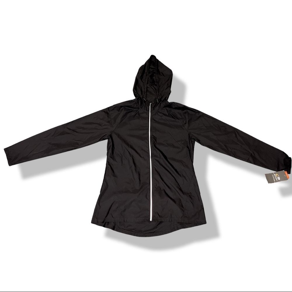 Women’s Champion black windbreaker semi-fitted size Medium